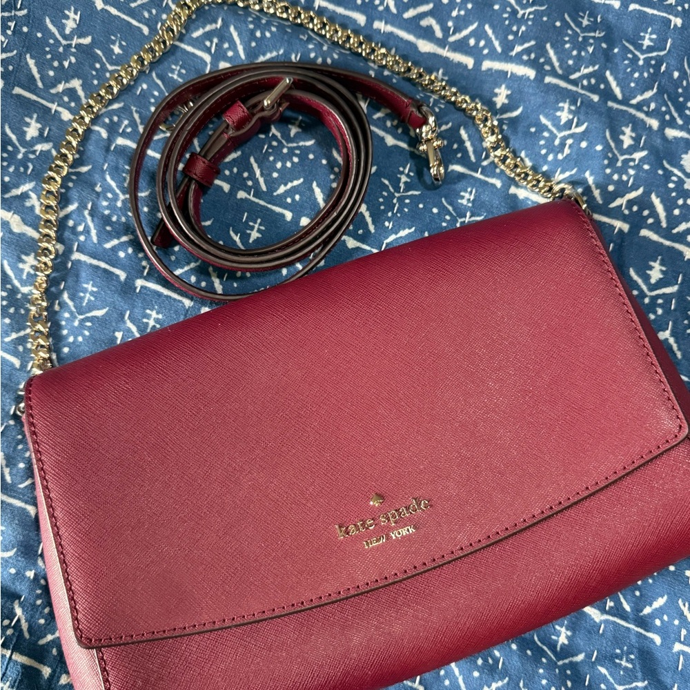 kate spade Wine Red Crossbody Bag